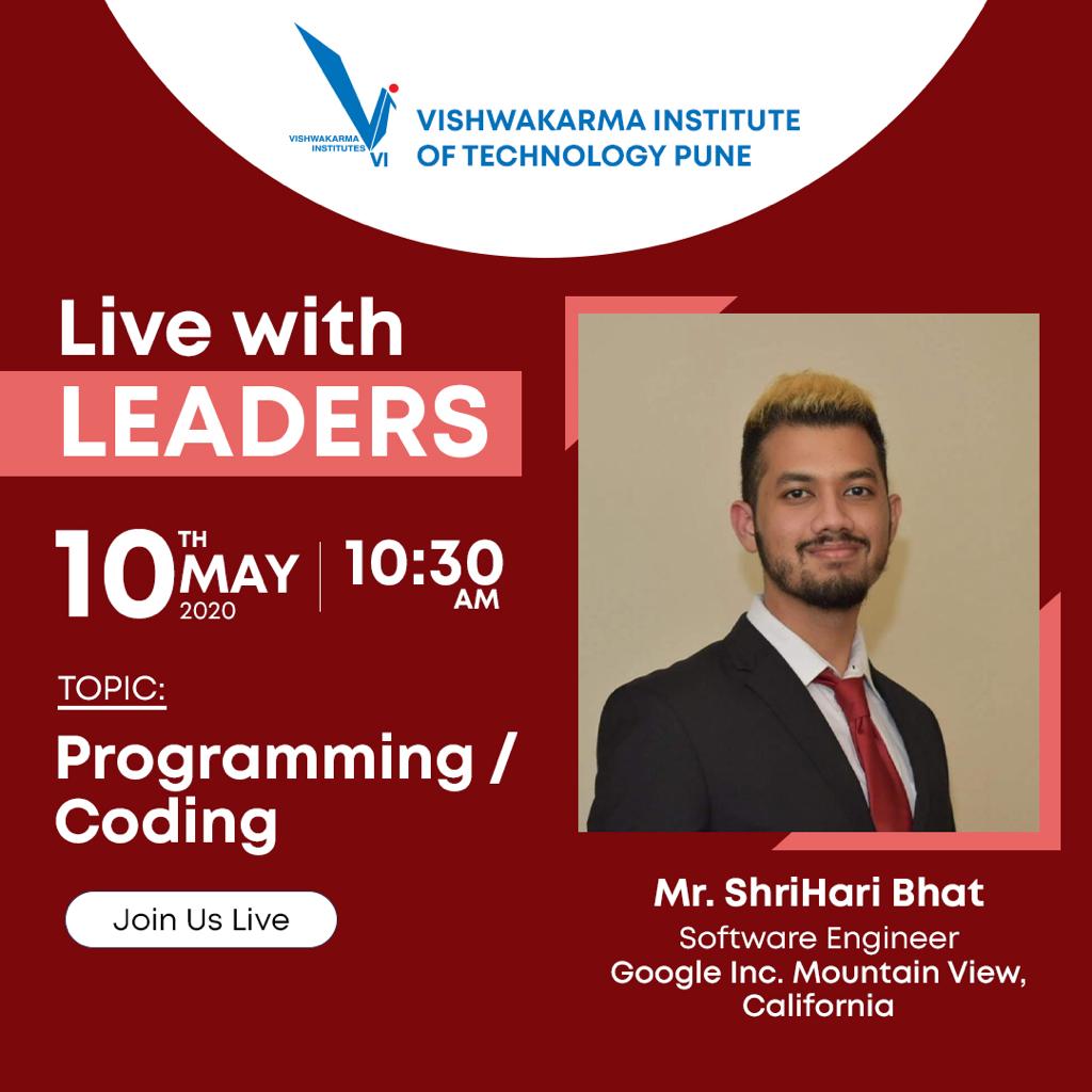 Live with Leaders: Programming/Coding - Mr. Shrihari Bhat :: 13x by Vaave